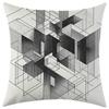 New Maze Blank Checkered Linen Pillowcase Jit Car Sofa Lumbar Pillow Cushion
