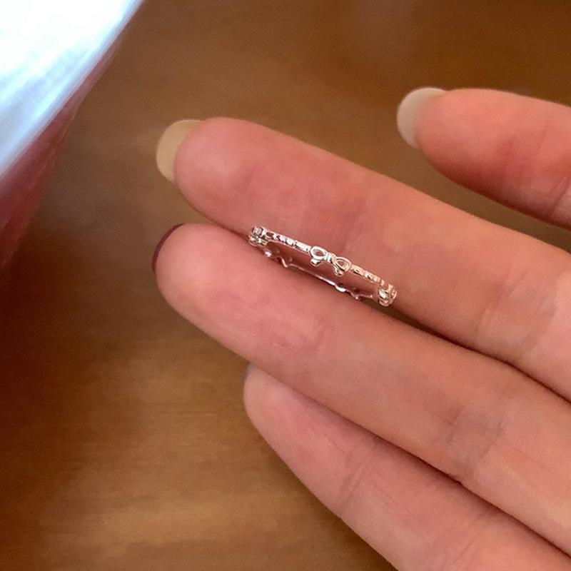 

Простой нишевый дизайн Sense тонкое кольцо-бантик женское легкое роскошное элегантное модное универсальное кольцо