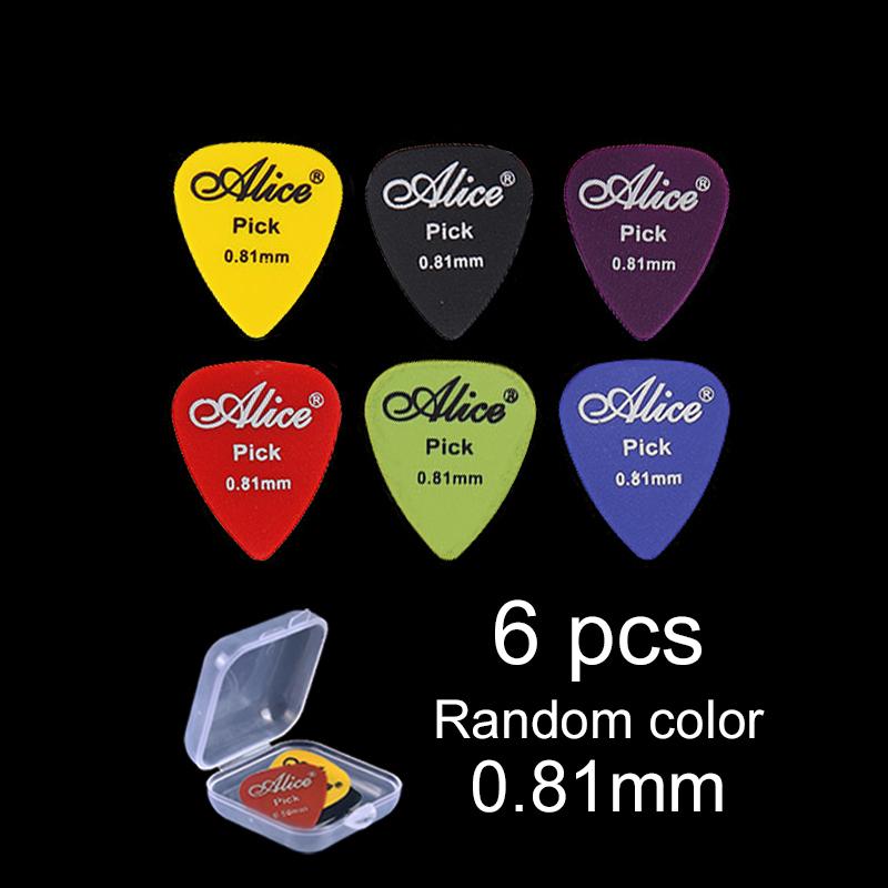 Electric Guitar Pick with Storage Box Acoustic Music Picks Plectrum 0.58/0.71/0.81/0.96/1.20/1.50mm Thickness Guitar Accessories