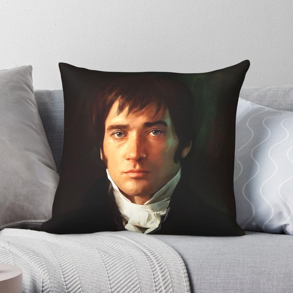 Pride And Prejudice Mr Darcy Square Pillowcase Polyester Linen Velvet Printed Zip Decor Throw Pillow Case Bed Cushion Cover