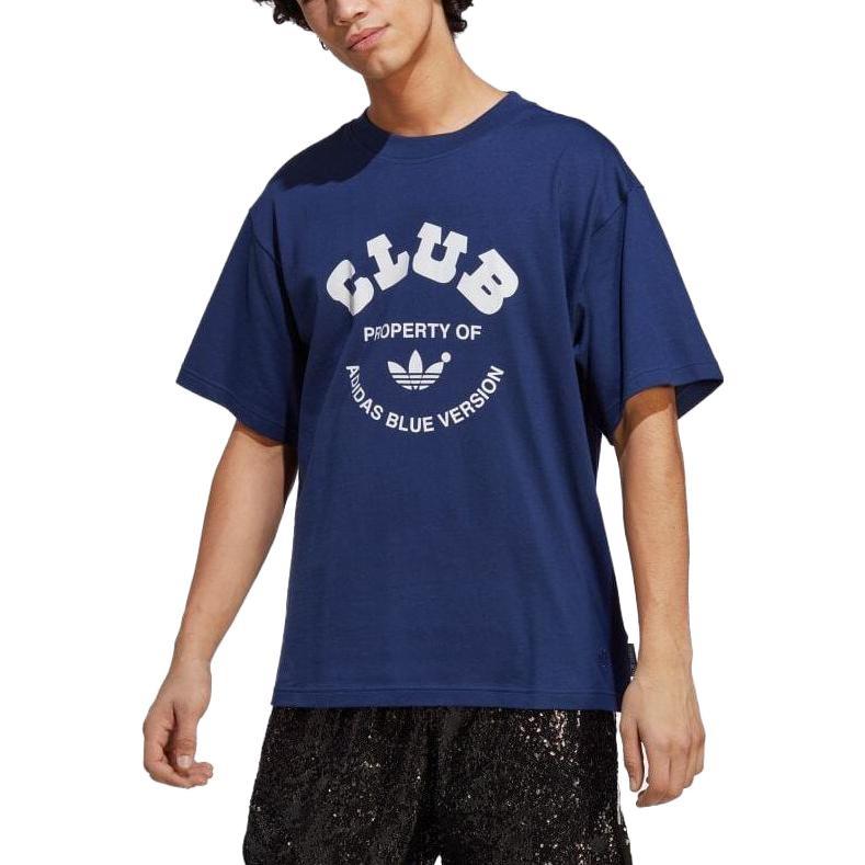 adidas Blue Version Club T-Shirt 'Blue White' Men's IA2459