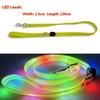 PVC Leuchtendes LED Hunde Halsband & Leine - USB Wiederaufladbares Webband Design Verstellbar Blinkende Haustierausrüstung Um Hunde In Der Dunkelheit Sicher Zu Halten