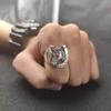 Tangcao Hufeisen Pferdekopf Tierkreiszeichen Ring Retro Trendig Männer und Frauen Ins Nischen Design