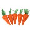 Grass Treat Rabbits Chew Toy Natural Grass Carrot Toy Suitable for Rabbit Small Pet Teeth Care 5Pieces