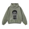 Autumn/Winter 420G Street Football Print Heavyweight Pullover Hoodie