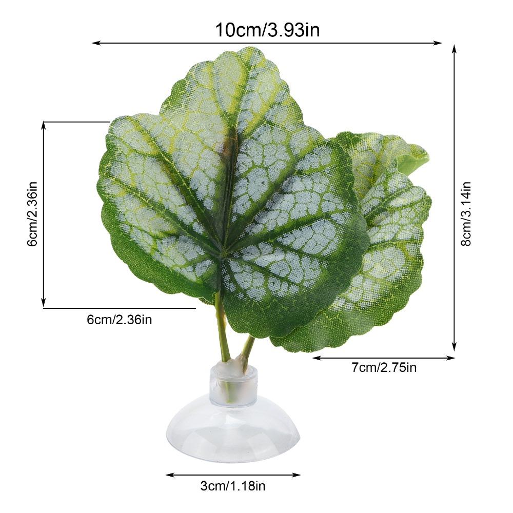 2PCS Set Lightweight Betta Leaf Hammock Artificial Leaf Betta Spawning Bed  Betta Fish Habitat