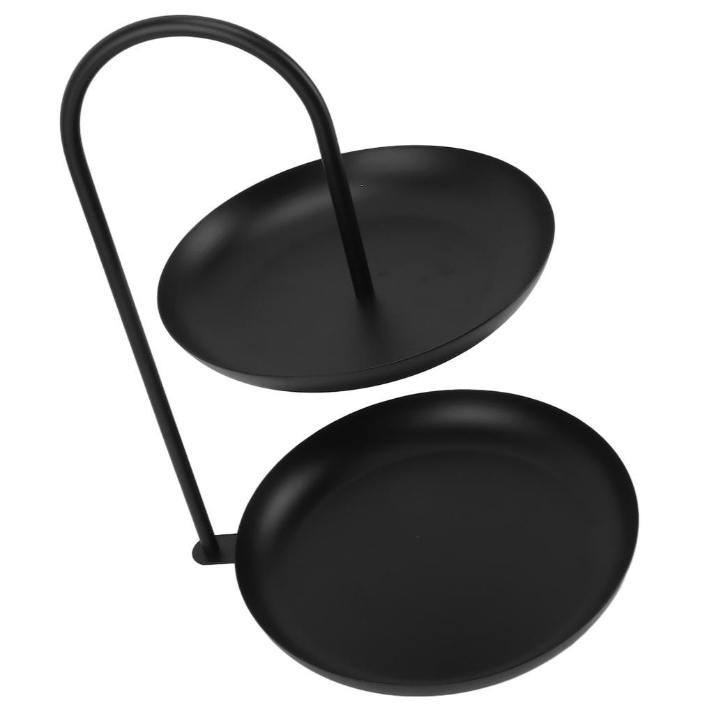 Dessert Rack Fruit Stand Round 2 Tier Iron Display Holder for Party Wedding Birthday Home