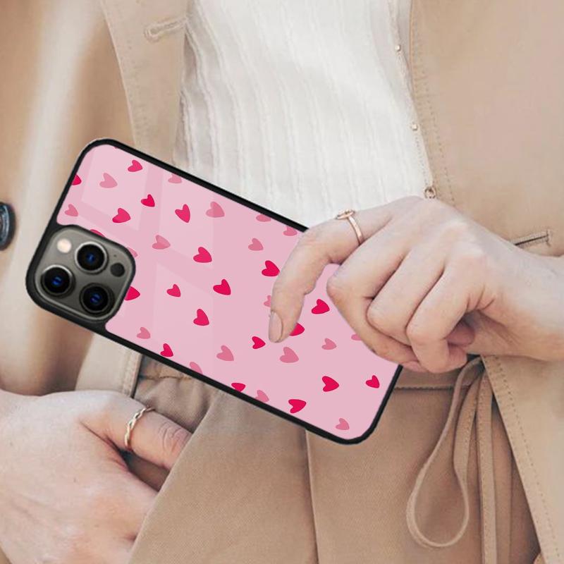 

Love Heart Pattern Cute Magnetic Phone Case For APPLE iPhone 16 14 13 12 11 Pro Max 15 Plus Wireless Charge With MagSafe Cover iPhone 13mini