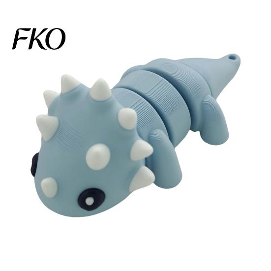 Dinosaur Stress Relief Toy 3D Printed Fidget Toy, Cute Articulated Flexible Figurine, Playable Ball Movable Mini Animal Sensory for Kids, Adults Joint