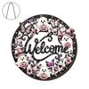Durable Door Sign for Porch Halloween Pumpkin Ghost Wooden Welcome Hanger Sign, Cute Wall Ornament with Bell Front Hanging Rope, Decor Indoor Outdoor