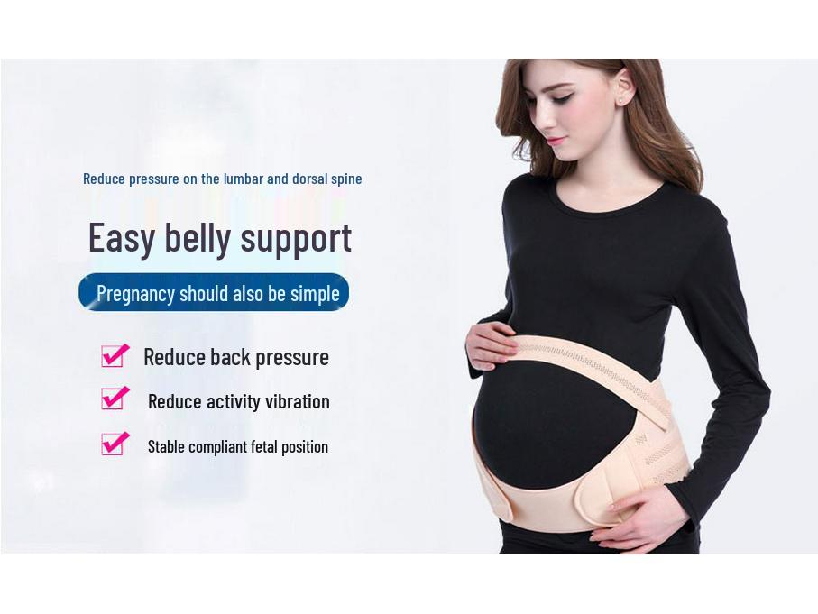 Adjustable Maternity Support Belt: Breathable, Comfortable, Relieves Back Pressure, Fetal Protection, Waist Support for Pregnant Women