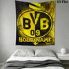 Vlastní jméno Borussia Dortmund Nástěnná tapiserie Estetická nástěnná dekorace Tištěná látková přikrývka Dekorativní tapiserie pro ložnici Obývací pokoj Domácí dekorace