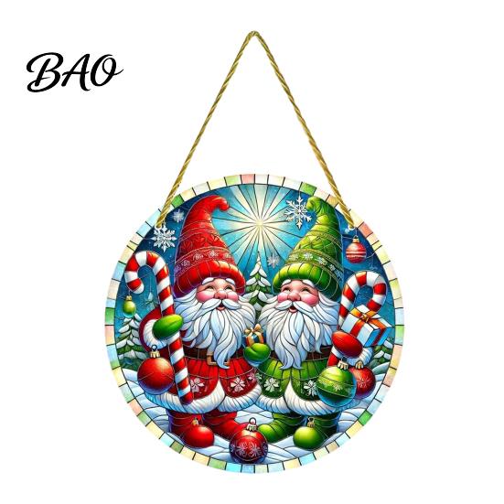 Xmas Tree Hanging Charms Christmas Ornaments, Acrylic Festive Pendants with Lanyard for Ornaments Holiday Party Home Decoration, Indoor Scene