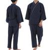 [QQOLi] [Designed with Caregivers In Mind] Loose-fitting Samue-style Pajamas, Easy To Put On and Take Off, Top and Bottom Set, Front Opening, 100% Cot