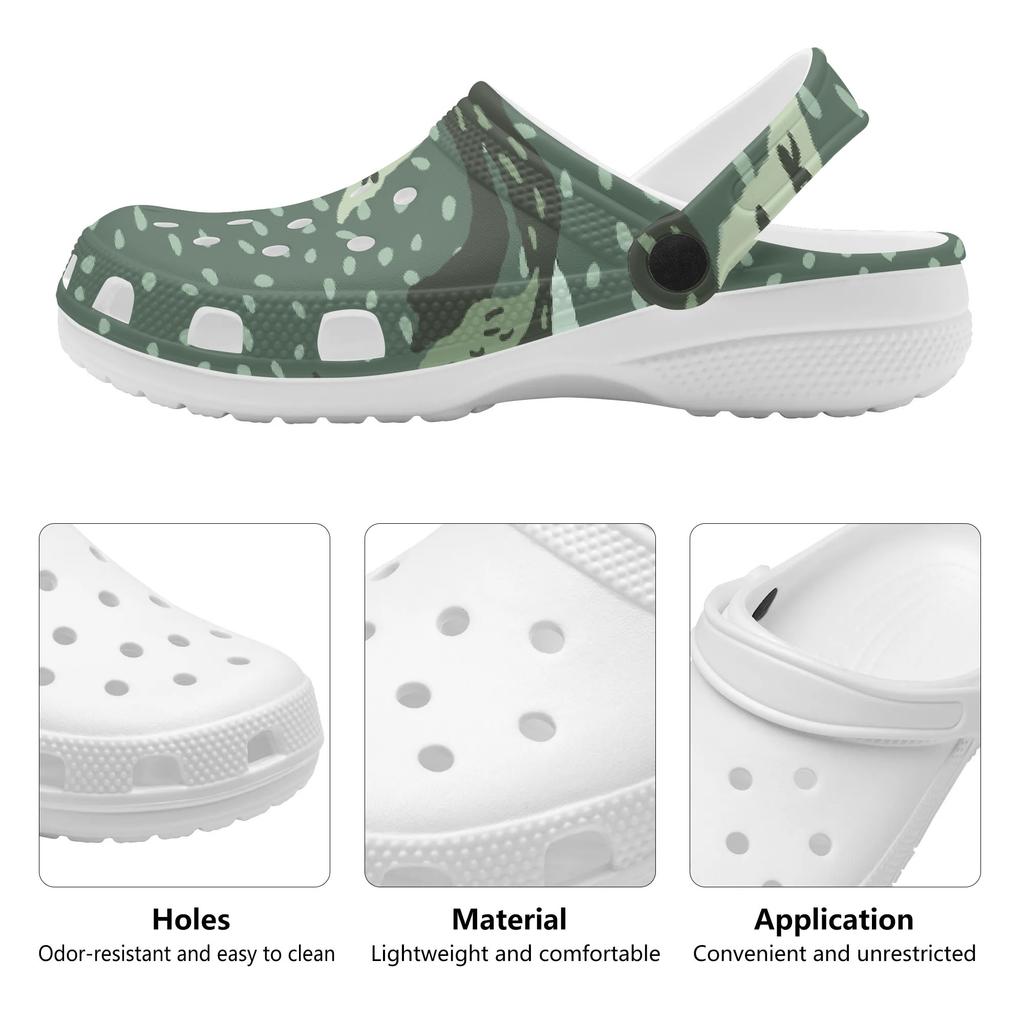 Trendy Printed EVA Clogs Unisex Lightweight Breathable Slip On Casual Shoes Comfortable Summer Sandals Lightweight Daily Wear
