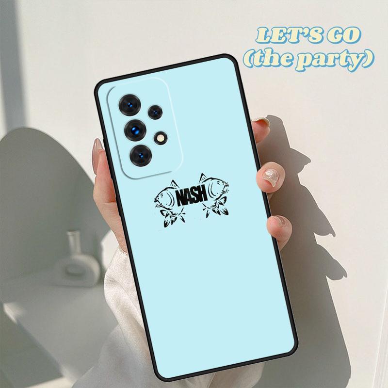 Nash Fishing Logo phone case For Samsung Galaxy A42 A31 A40 A51 A71 A32 A80 A91 A52 A72 A73 A20e A21S A50 A70 A11 A12 Cover