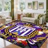 Anderlecht FC Design Crystal Velvet Rug Soft Decorative Mat for Bedroom Entrance
