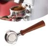 58mm Portafilter Stainless Steel Coffee Tea Portafilter Holder Single Spout Brewing Coffee Filter Wooden Handle Coffee Accessories