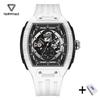 Mark Fairwhale 6003 Automatic Movement Mens Watch New Tonneau Light Case Luminous Waterproof Mechanical Watches for Men Gift BOX