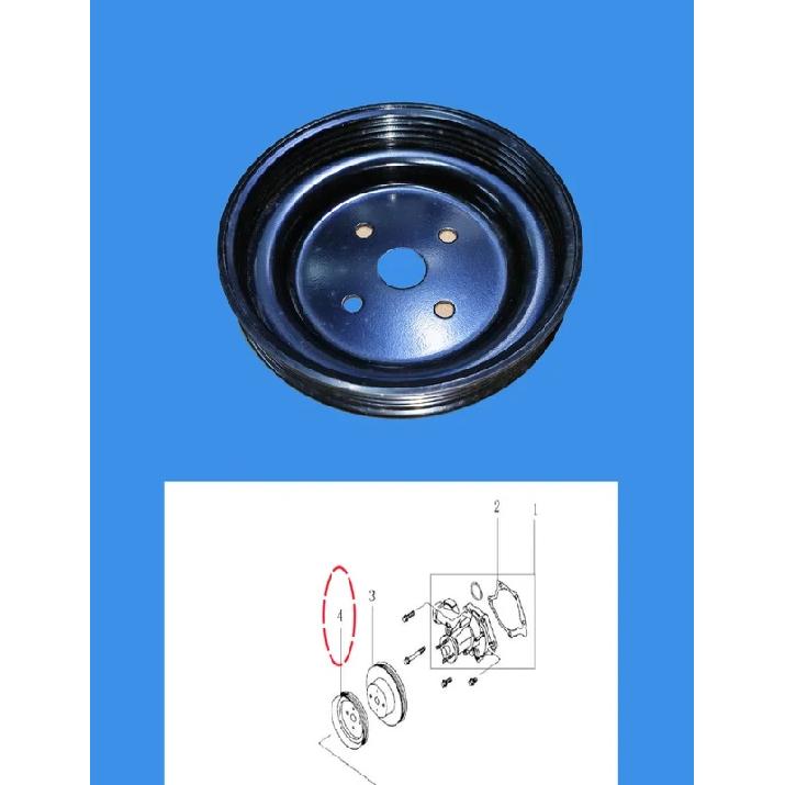 Delica L400, SAIC Maxus, Great Wall Haval 4G63 4G64 4G69 engine water pump upper direction pulley MD312173