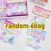 5+1 ks/sáček Mini Extruzní hračka Kočičí drápek Kawaii Průhledný Svítící Koťátko Drápek Pružný Měkký Rychlá Odrazová Párty Dárek
