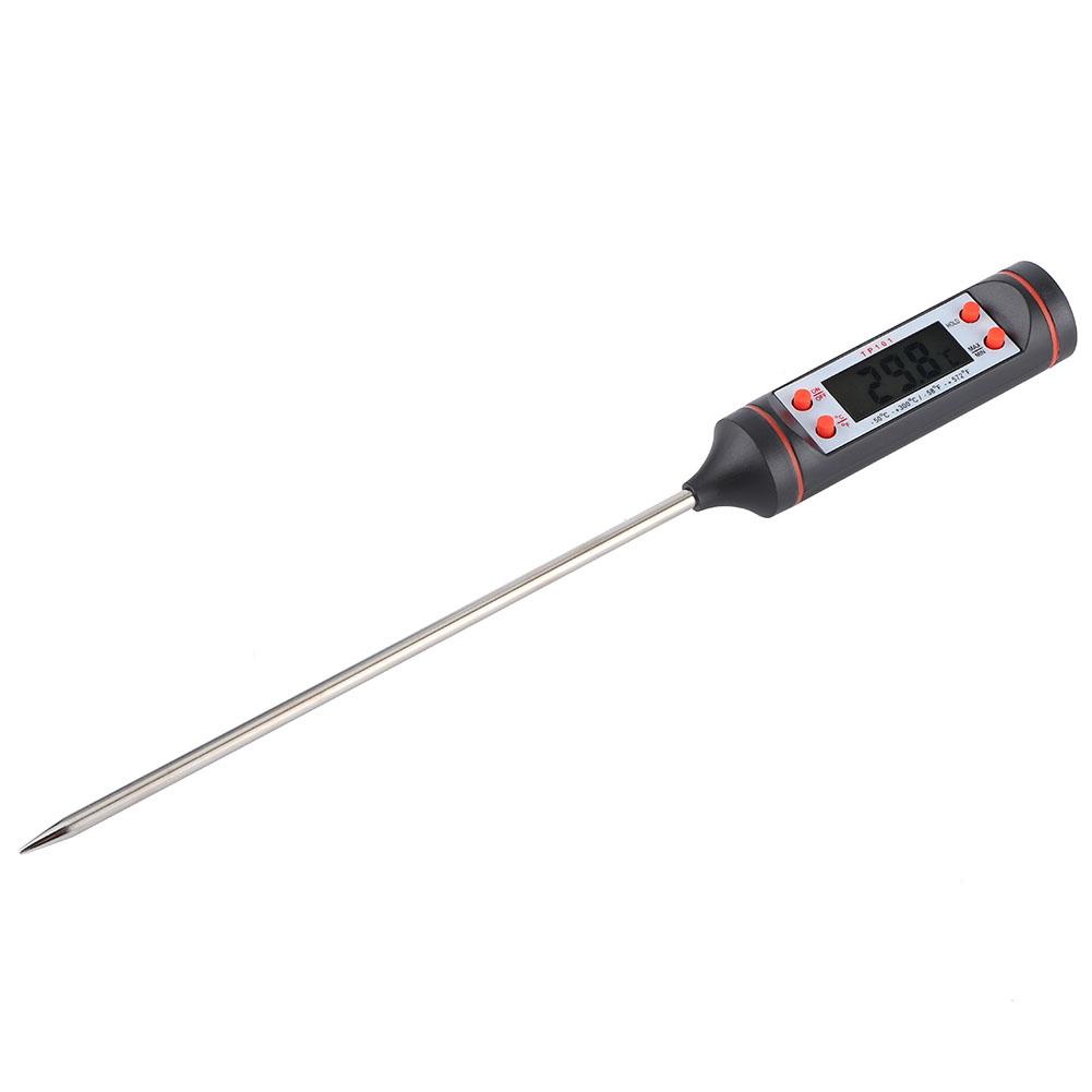 

Digital Food Thermometer Probe Cooking Meat Thermometer with Storage Box for BBQ Kitchen Tools