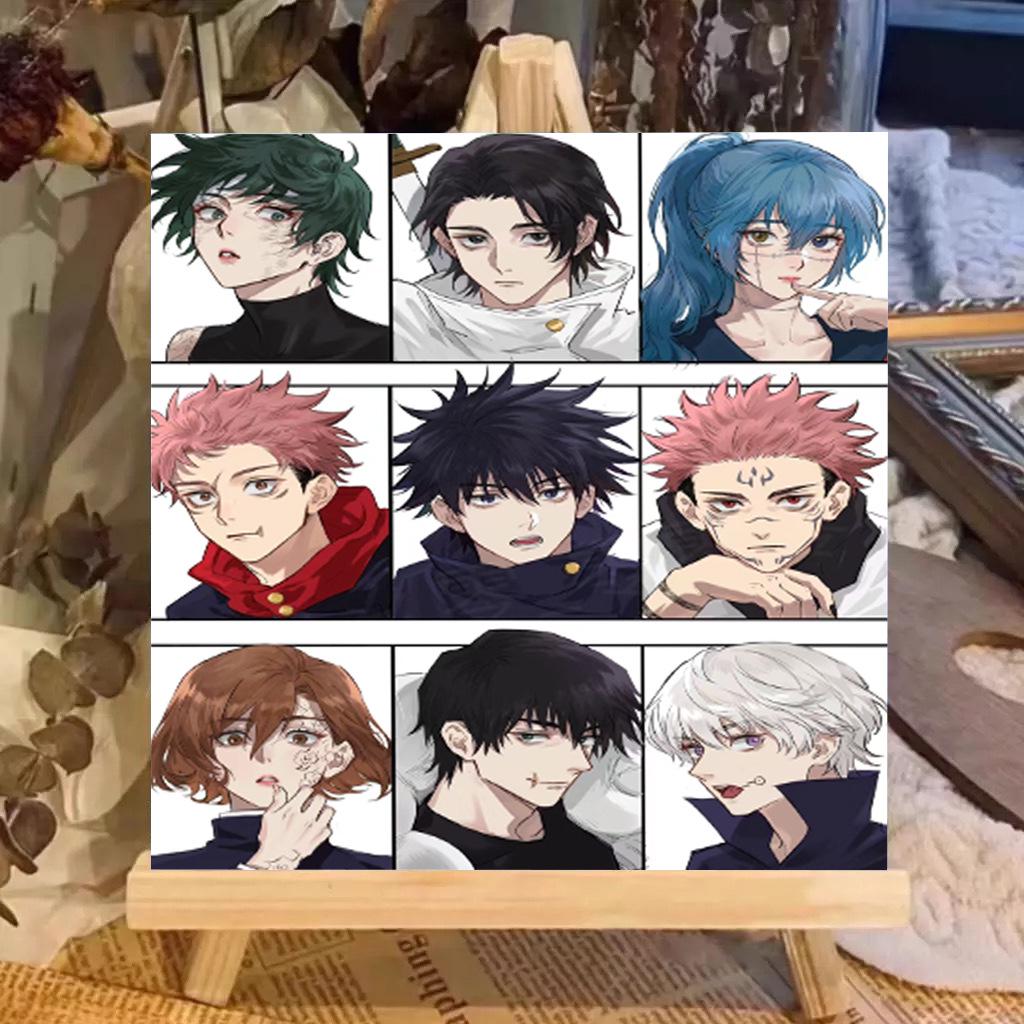 Kit Pittura ad Olio Digitale Anime Demon Slayer Fai da Te per Bambini