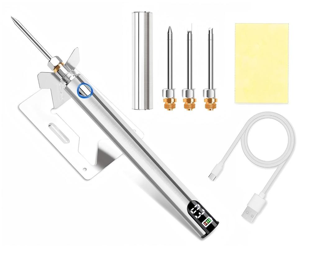 Digital Rechargeable Soldering Soldering Three Temperature Settings Automatic Heating Wireless Soldering Charging Cable Japanese Instruction Manual