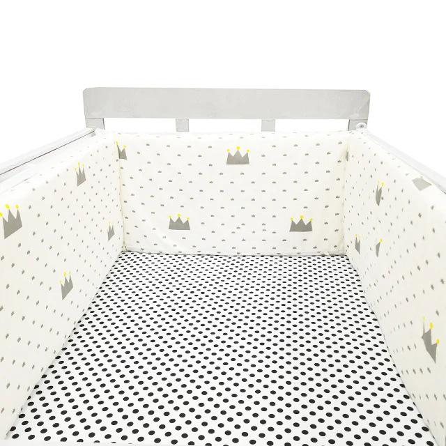 Cross-Border All-Cotton Baby Bed Surround: Removable, Washable, Anti-Collision, Anti-Pinch Guardrail