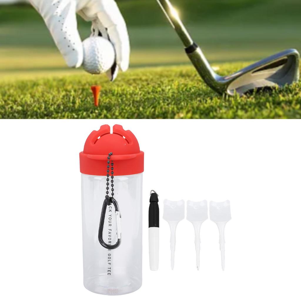 Tees with Storage Bottle Marking Pen Plastic Portable Petal Type Tee Accessory