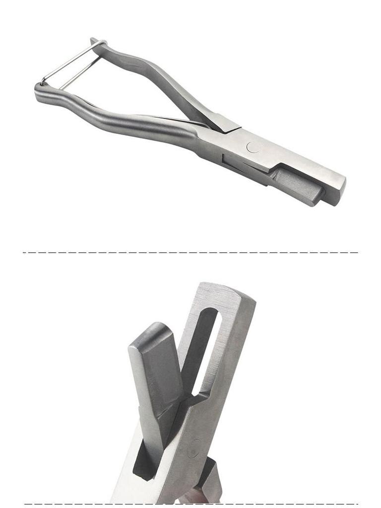 Clești veterinari în formă de U pentru crestarea urechilor și etichetarea porcilor și scroafelor