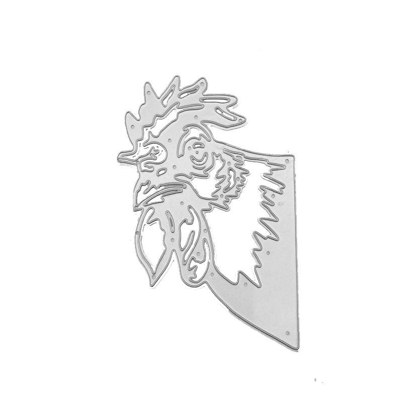 Fustelle Metalliche A Forma Di Pollo Per Scrapbooking - Matrice In Acciaio Al Carbonio, 103x108 Mm, Per Biglietti Fai Da Te E Decorazioni