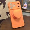 Cute 3D Love Heart Silicone Magnetic Holder Phone Grip Tok Stand Bracket Support For iPhone 17 For Magsafe Accessories Girl Gift