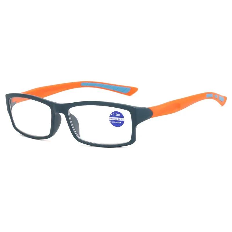 Fashion Sports Reading Glasses Elderly HD Reading Presbyopia Glasses Men European American Anti Blue Light Presbyopia Eyewear