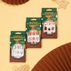 Festive Christmas Candy Short Nail Art Patches - Wearable & Removable False Nails