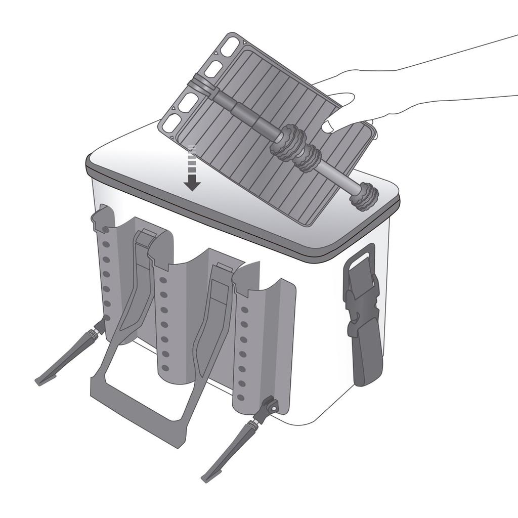 Daiichi Seiko Tackle Station Tray for Tackle H252 x W167 x D30mm Boxes, 33161, Black,