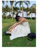 2024 Summer French Pure Lace Hollow Suspender Dress, Large Swing, No Return