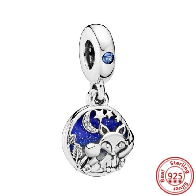 925 Silver Love Collection Beaded Pendant Charm Accessory Bracelet Women 'S Diy Jewelry