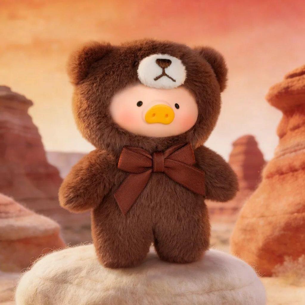 Lulu Maialino Orsacchiotto Mini Serie Sussurro Naturale Ciondolo Peluche Giocattolo Morbido Kawaii Cordino per Telefono Portachiavi di Peluche