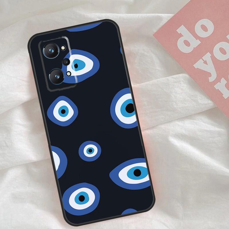 Big Eyes Cartoon Pattern Case For Realme C65 C67 C71 C63 C61 C55 C51 C53 C35 C75 11 12 13 14 15 Pro Plus GT6 GT7 Pro