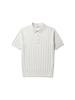 OLZEN Men'S Transitional Ribbed Short Sleeve Polo Shirt_Zof3Et1301
