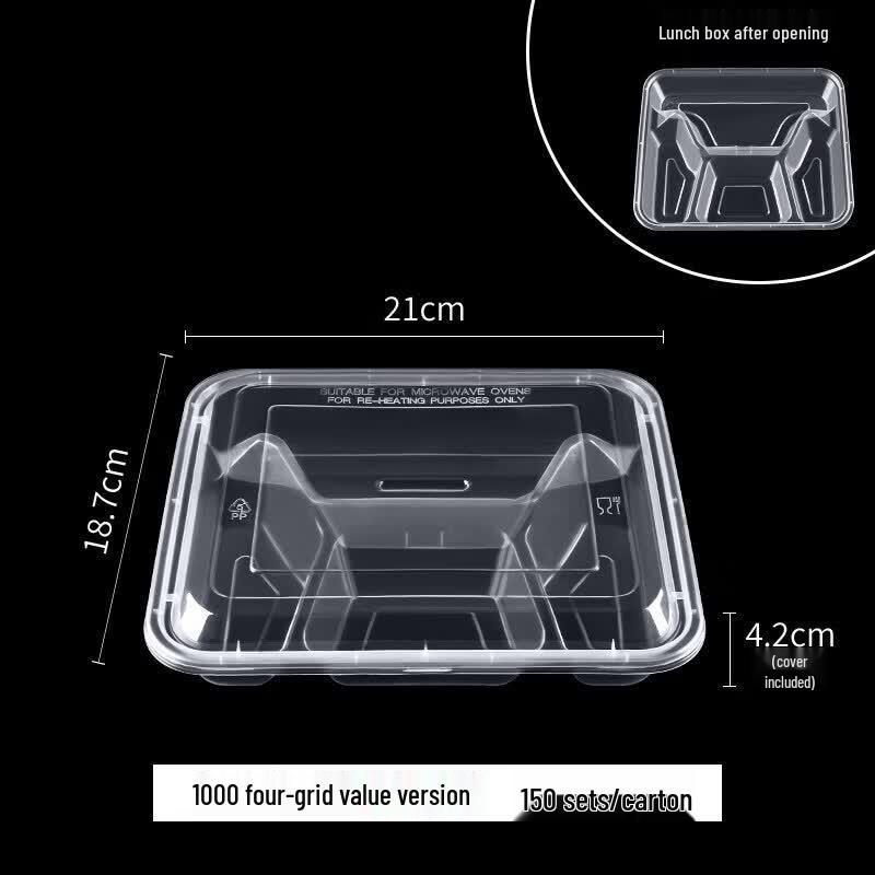 Disposable Multi-Compartment Meal Boxes