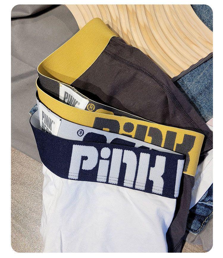 Men's Mid-Rise Cotton Boxer Briefs - Comfortable, Breathable, Trendy Four-Corner Design