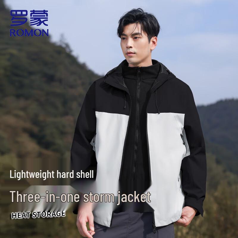

ROMON Men s 3-in-1 Spring Autumn Outdoor Jacket L