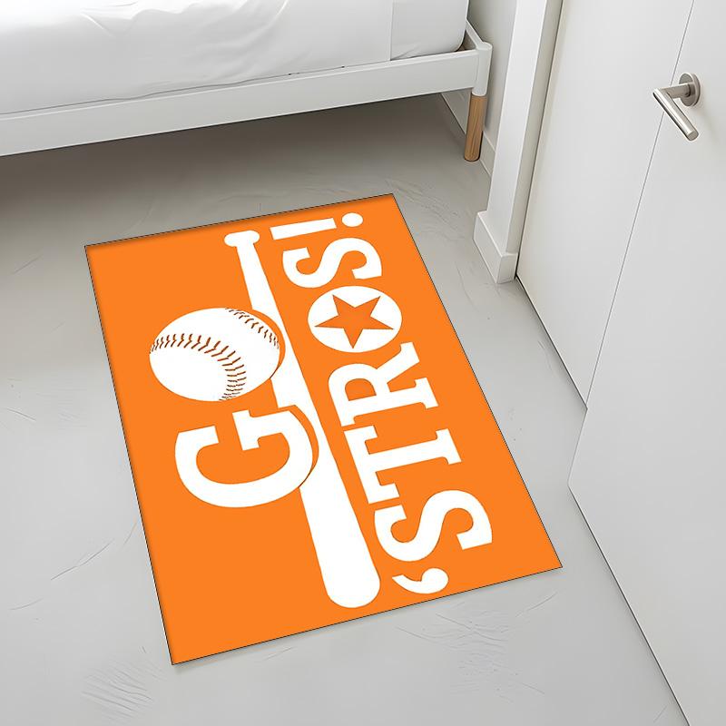 Houston Astros (32) Tapis Adapté Pour Salons Chambres À Coucher Salles Informatiques Salles À Manger Et Placement Sous Les Tables Et Chaises Également Un Choix Idéal Pour