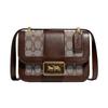 Crossbody Bag Alie 18 Presbyopic Flip-top Magnetic Buckle, Cowhide and Snakeskin, Messenger Bag, Small Square Bag, Shoulder Bag, Small Size