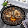 Guitar Workshop Craftsmanship Round Area Rug Under Office Chairs Bedroom Living Room Home Decor