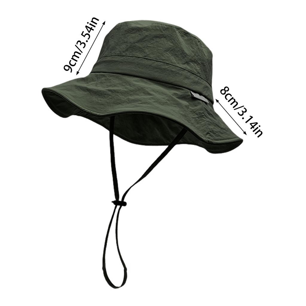 UV Protection Summer Hiking Fisherman Hat Sun Shade Quick Dry Camping Cap Foldable Hat for Travel Fishing
