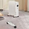 2x Elektrischer Heizkörper Mobiler Rollenhalter Stahlrahmen mit 360-Grad-Drehrollen für mühelose Bewegung