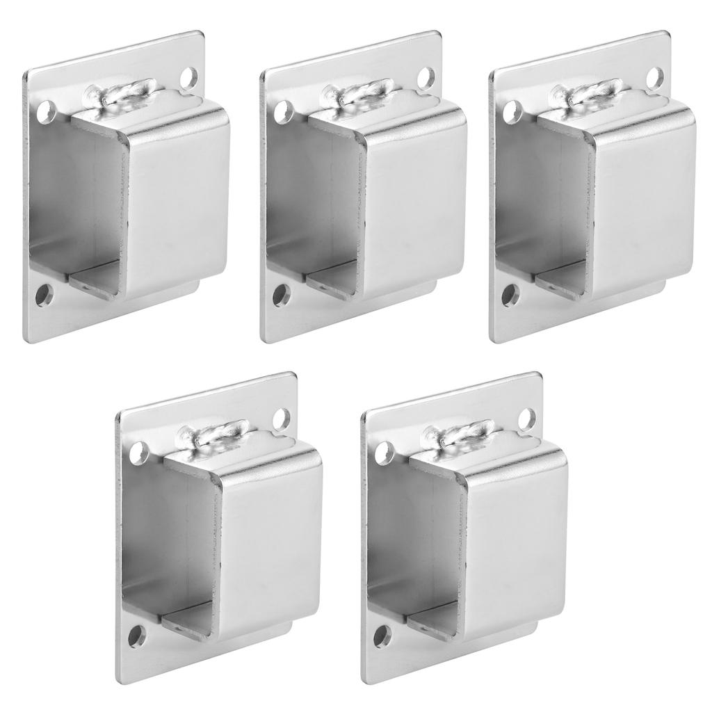 5 Stück Regalmontagehalter Aufhänger Edelstahlrohr Stütze Halter Schnalle Beschläge Silber Dichtung